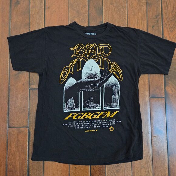 Bad Omens T-Shirt Men’s XL Black Graphic Band Tour Tee FGBGFM Sumerian Records - Picture 1 of 8